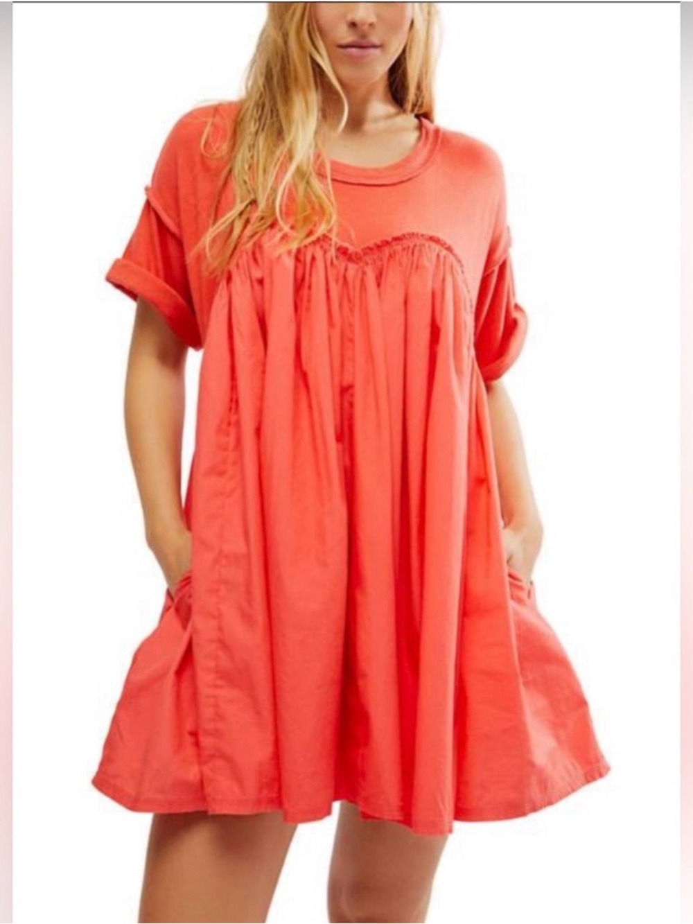 Free People Catalina Babydoll Mini Dress